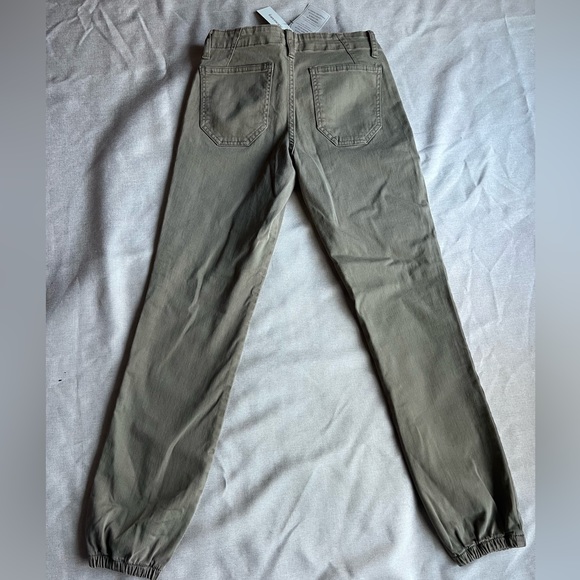 NWT SNEAK PEEK olive green utility joggers size small mid rise - Picture 5 of 6